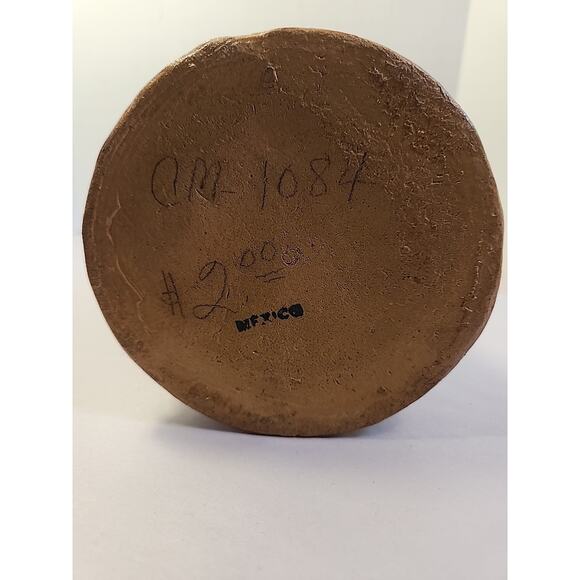 Mexican Vintage 1939 Rustic Pottery Ceramic Vase - Picture 8 of 9